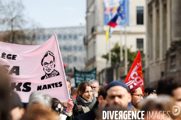 Manifestation contre la réforme des retraites à Nantes