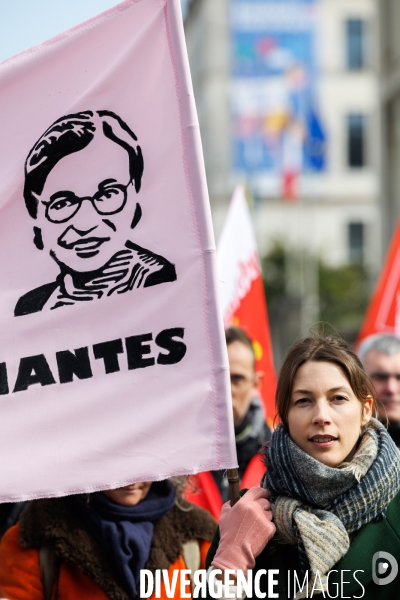 Manifestation contre la réforme des retraites à Nantes