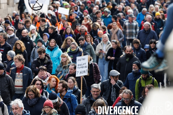 Manifestation contre la réforme des retraites à Nantes