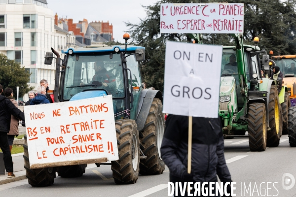 Manifestation contre la réforme des retraites à Nantes