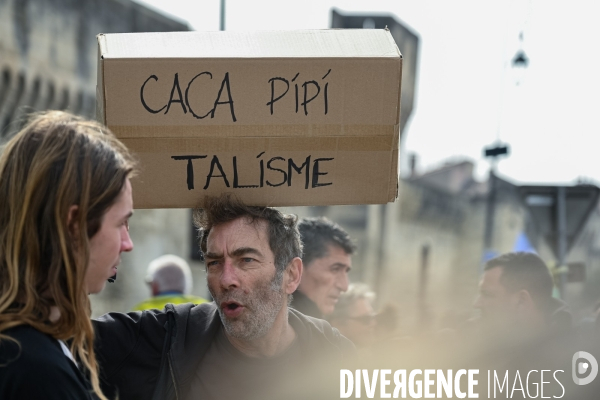 Manifestation intersyndicale contre la réforme des retraites. Avignon, le mardi 7 mars 2023