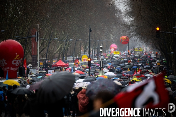 Toulouse : grande manifestation contre la reforme de la retraite