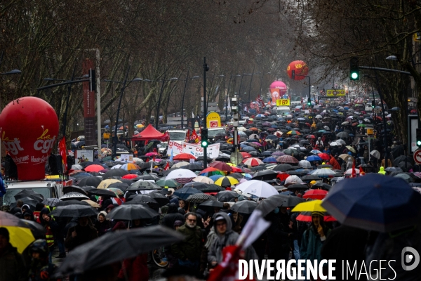 Toulouse : grande manifestation contre la reforme de la retraite