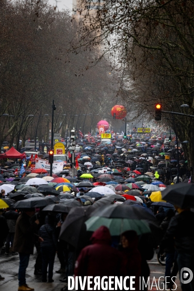 Toulouse : grande manifestation contre la reforme de la retraite