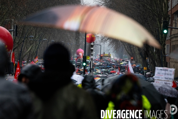 Toulouse : grande manifestation contre la reforme de la retraite