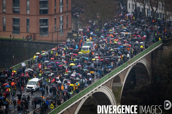 Toulouse : grande manifestation contre la reforme de la retraite