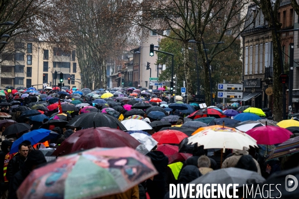 Toulouse : grande manifestation contre la reforme de la retraite