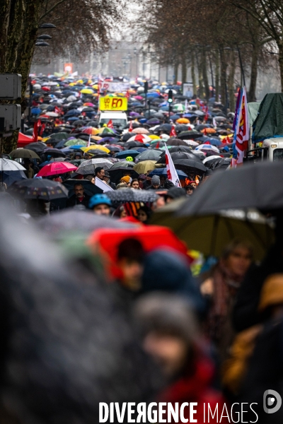 Toulouse : grande manifestation contre la reforme de la retraite
