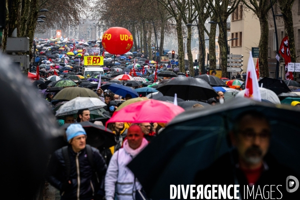 Toulouse : grande manifestation contre la reforme de la retraite