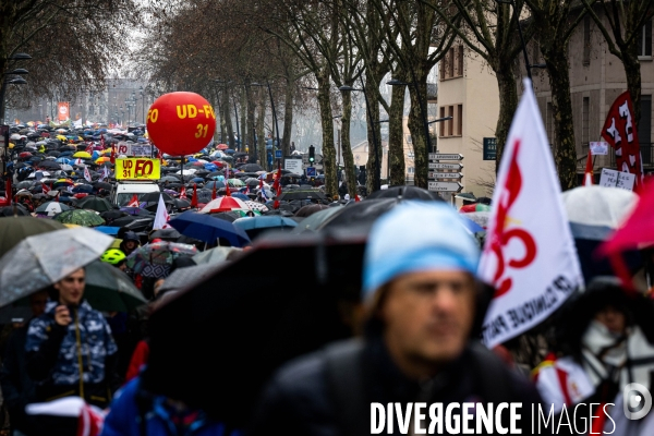 Toulouse : grande manifestation contre la reforme de la retraite