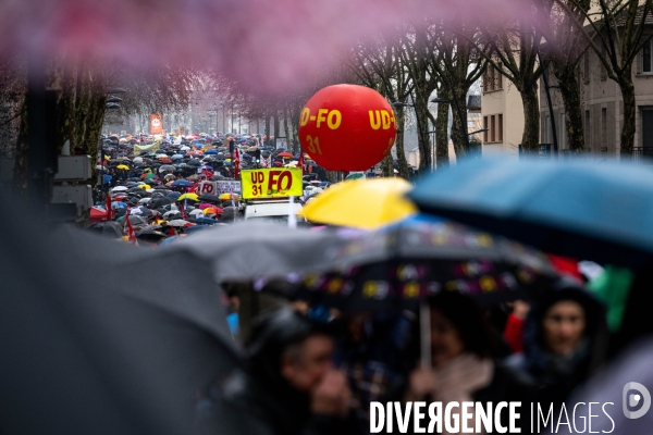Toulouse : grande manifestation contre la reforme de la retraite