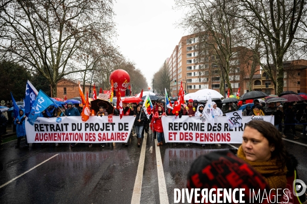 Toulouse : grande manifestation contre la reforme de la retraite