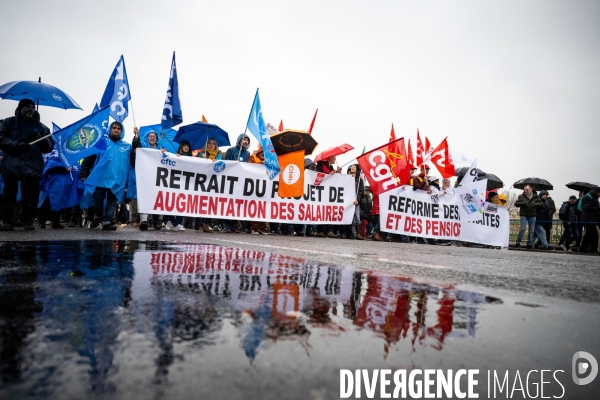 Toulouse : grande manifestation contre la reforme de la retraite