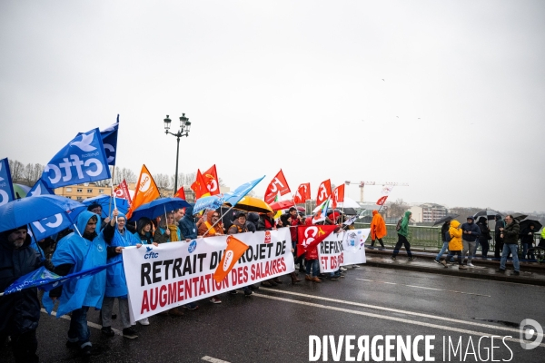 Toulouse : grande manifestation contre la reforme de la retraite