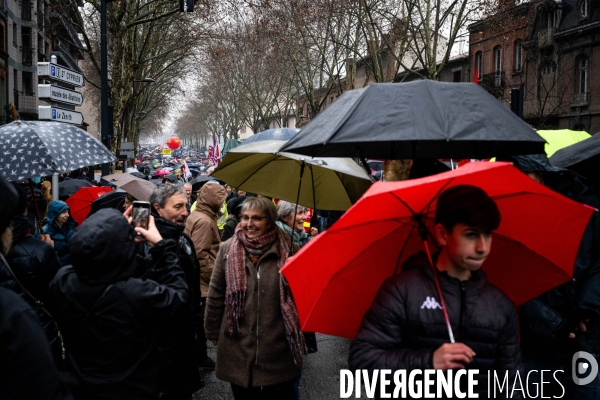 Toulouse : grande manifestation contre la reforme de la retraite