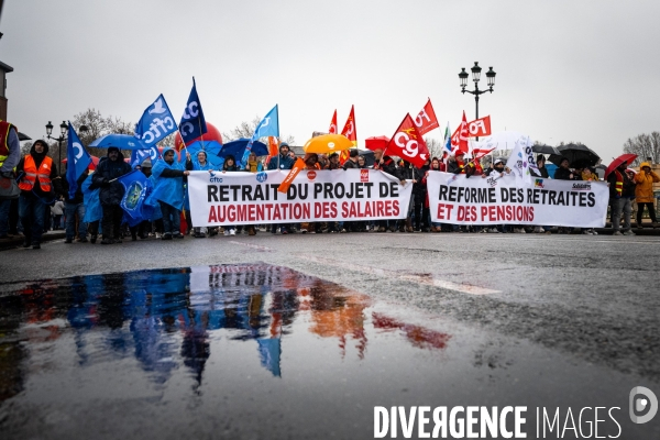 Toulouse : grande manifestation contre la reforme de la retraite