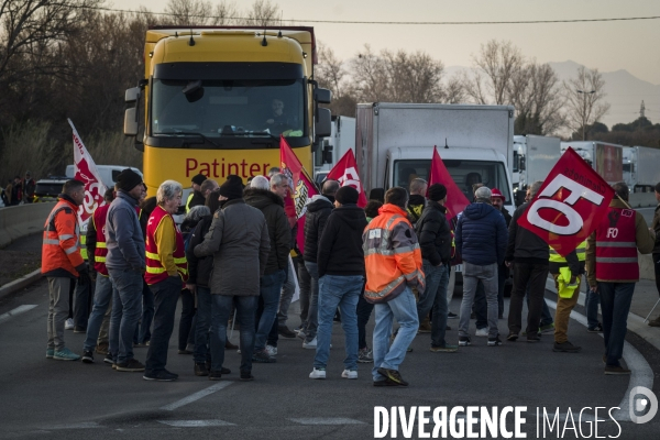 Manifestation contre la reforme des retraites a Perpignan le 07 Mars 2023