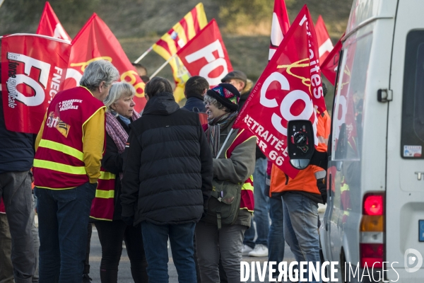Manifestation contre la reforme des retraites a Perpignan le 07 Mars 2023