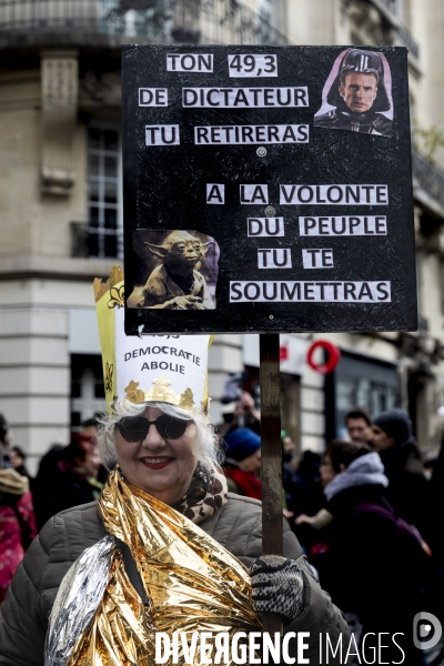 Manifestation contre la réforme des retraites