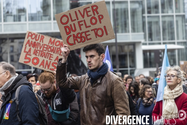 Manifestation contre la réforme des retraites