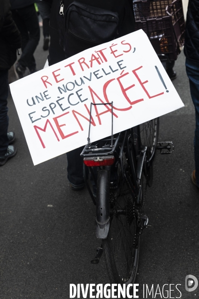 Manifestation contre la réforme des retraites