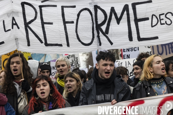 Manifestation contre la réforme des retraites