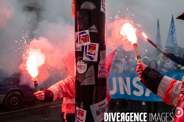 Manifestation contre la reforme des retraites