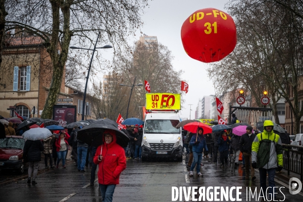 Toulouse : grande manifestation contre la reforme de la retraite