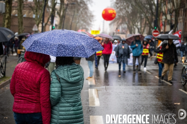 Toulouse : grande manifestation contre la reforme de la retraite