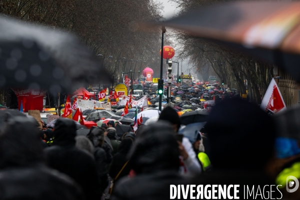 Toulouse : grande manifestation contre la reforme de la retraite