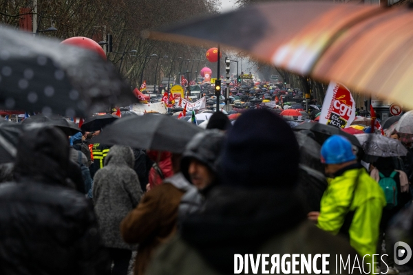 Toulouse : grande manifestation contre la reforme de la retraite