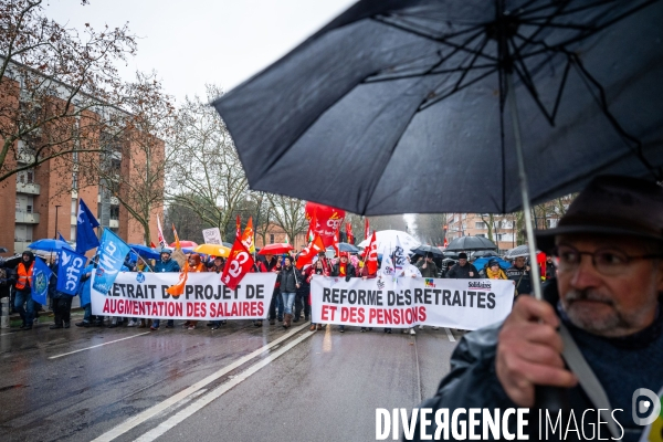 Toulouse : grande manifestation contre la reforme de la retraite