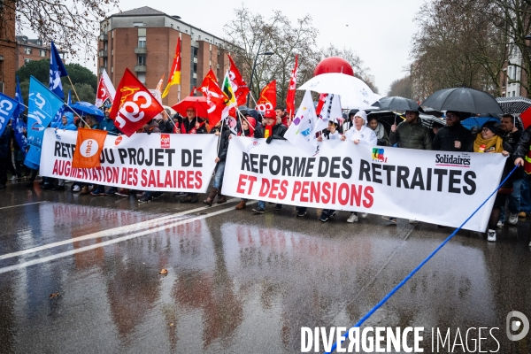 Toulouse : grande manifestation contre la reforme de la retraite