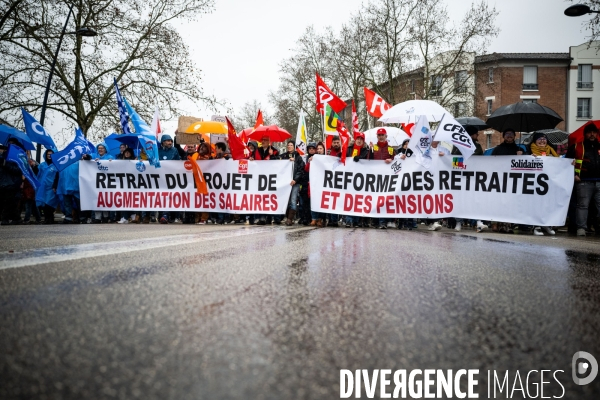 Toulouse : grande manifestation contre la reforme de la retraite