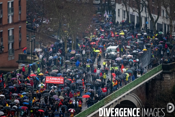 Toulouse : grande manifestation contre la reforme de la retraite