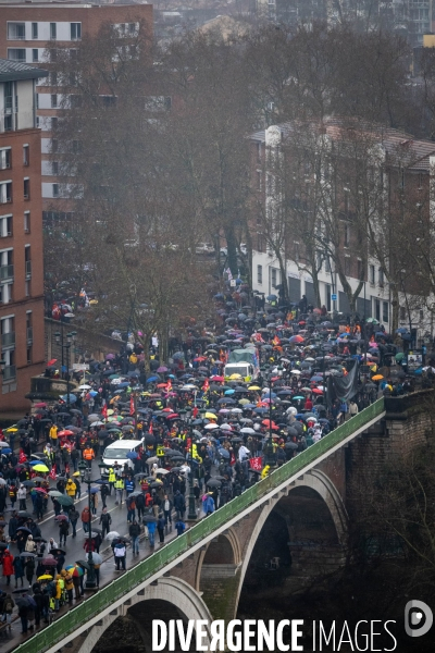 Toulouse : grande manifestation contre la reforme de la retraite