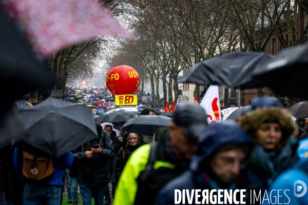 Toulouse : grande manifestation contre la reforme de la retraite