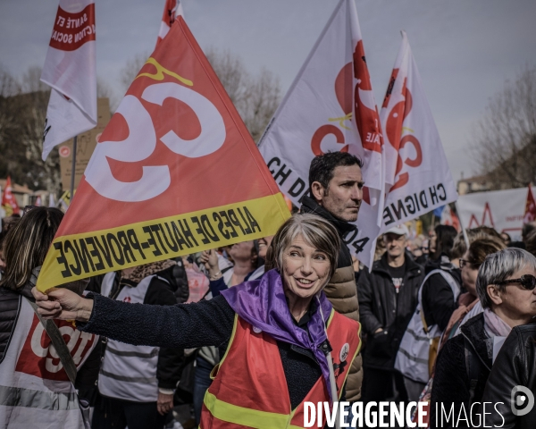 Manifestation contre le projet de reforme des retraites