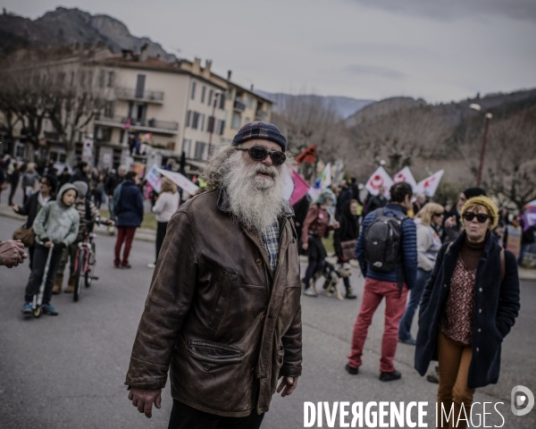 Manifestation contre le projet de reforme des retraites