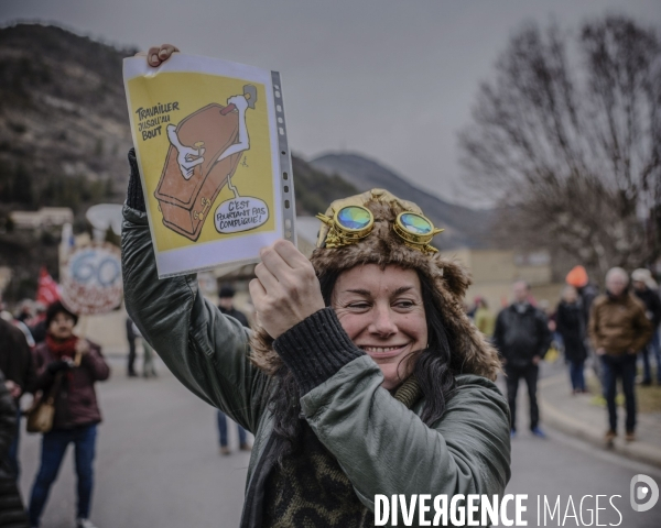 Manifestation contre le projet de reforme des retraites