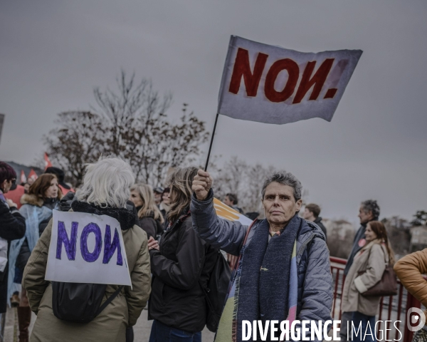 Manifestation contre le projet de reforme des retraites