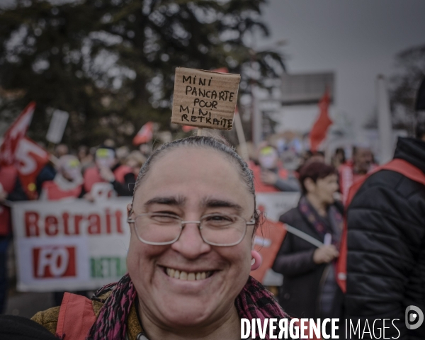 Manifestation contre le projet de reforme des retraites