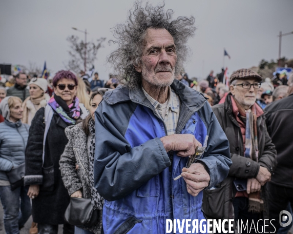 Manifestation contre le projet de reforme des retraites