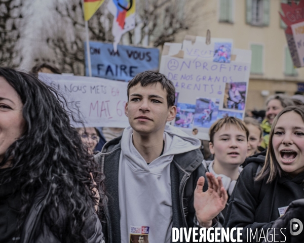 Manifestation contre le projet de reforme des retraites