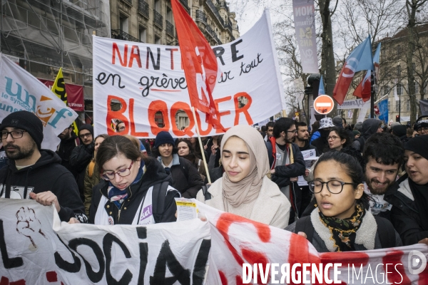 Manifestation du 7 mars 2023 contre la reforme des retraites -Paris