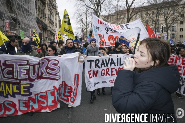 Manifestation du 7 mars 2023 contre la reforme des retraites -Paris