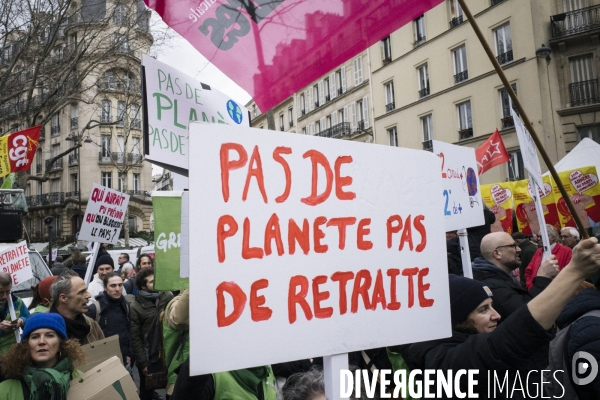 Manifestation du 7 mars 2023 contre la reforme des retraites -Paris