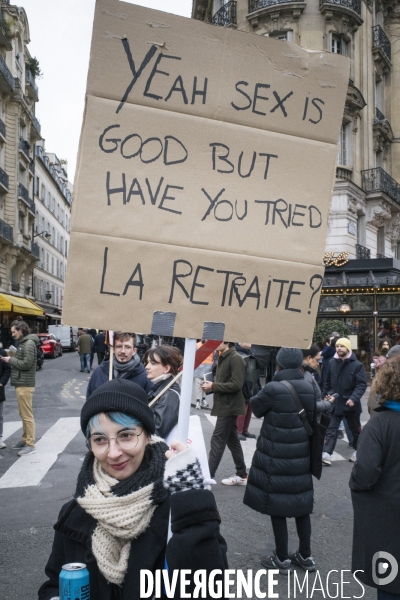 Manifestation du 7 mars 2023 contre la reforme des retraites -Paris