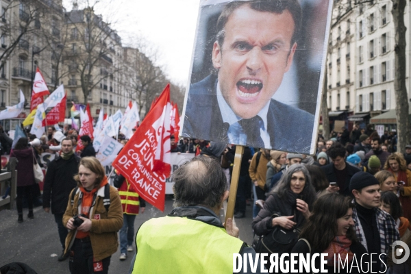 Manifestation du 7 mars 2023 contre la reforme des retraites -Paris