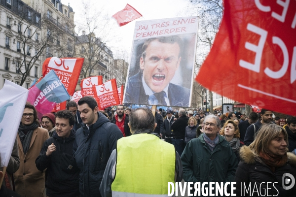 Manifestation du 7 mars 2023 contre la reforme des retraites -Paris